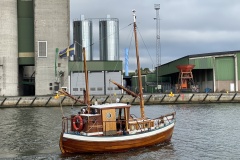 Båten Gustav, den sista som bygdes vid varvet